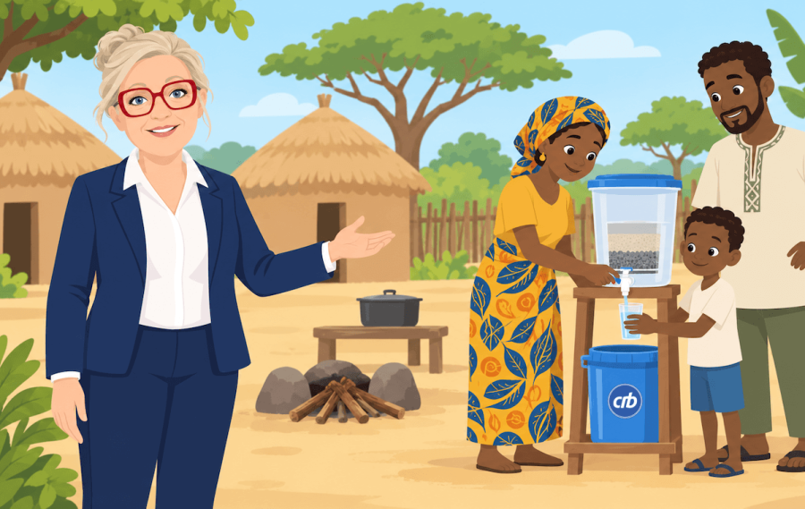 Senegal Carbon Industries water purifier president of ivory coast crbcoin project carbon project CRBC hilde watty sam warburton UNF Christoph Union nations federation christophe giovannetti