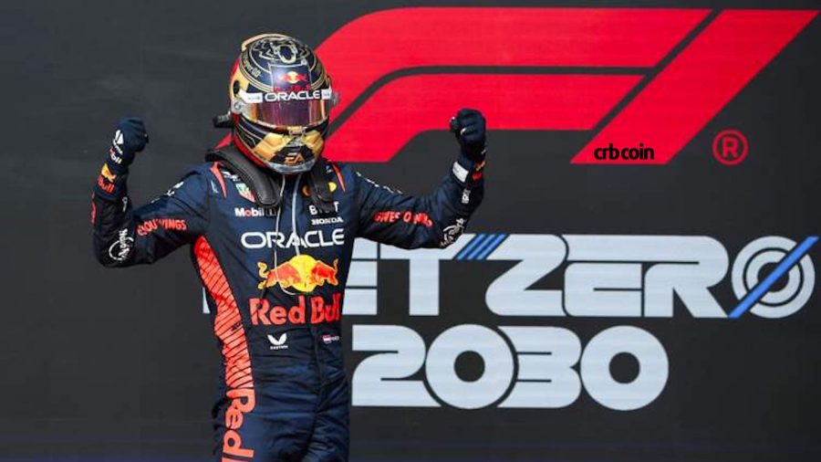 AUSTIN, TEXAS - OCTOBER 22: Race winner Max Verstappen of the Netherlands and Oracle Red Bull Racing celebrates in parc ferme following the F1 Grand Prix of United States at Circuit of The Americas on October 22, 2023 in Austin, Texas. (Photo by Rudy Carezzevoli/Getty Images)